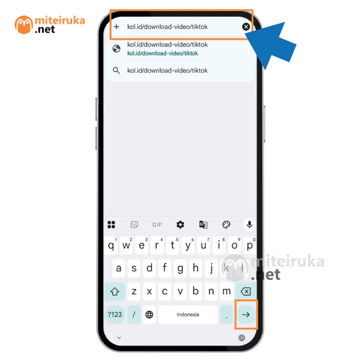 Buka Website KOL ID, Gunakan Browser Anda - Cara Download Video Tiktok tanpa Watermark 3