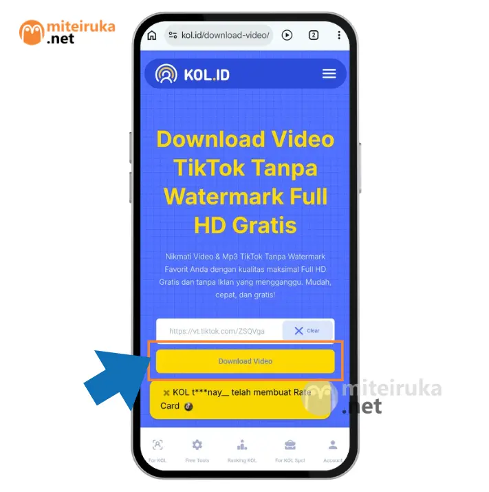 Cara Download Video Tiktok tanpa Watermark 3