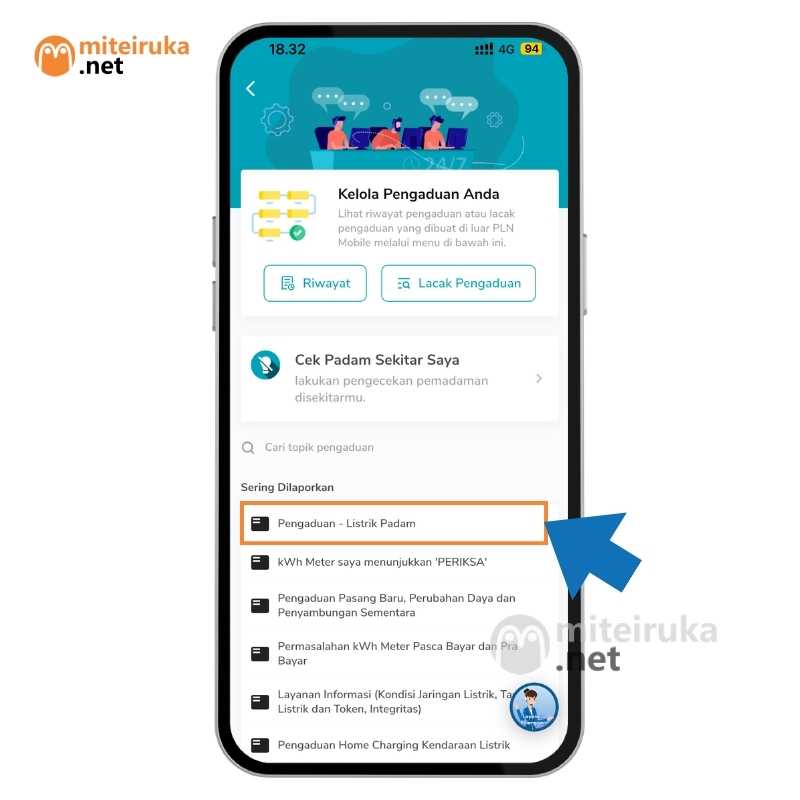 Cara Lapor Listrikk Padam di Aplikasi PLN Mobile